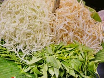 Vegetables, side dish vegetables, for Thai Rice Noodles in sauce Kanom Jeen and many other Thai menus royalty free stock images Vegetables, side dish vegetables, for Thai Rice Noodles in sauce Kanom Jeen and many other Thai menus royalty free stock images