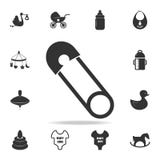Veiligheidsspeldpictogram Reeks kind en babyspeelgoedpictogrammen Van de de Premiekwaliteit van Webpictogrammen het grafische ont Stock Afbeelding Veiligheidsspeldpictogram Reeks kind en babyspeelgoedpictogrammen Van de de Premiekwaliteit van Webpictogrammen het grafische ont Stock Afbeelding