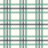 Vektor-Folklore-Plaid mit Singrün auf hellem nahtlosem Musterhintergrund stock abbildung Vektor-Folklore-Plaid mit Singrün auf hellem nahtlosem Musterhintergrund stock abbildung