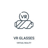 vektor för vrexponeringsglassymbol från virtuell verklighetsamling Tunn linje illustration f?r vektor f?r symbol f?r vrexponering vektor illustrationer vektor för vrexponeringsglassymbol från virtuell verklighetsamling Tunn linje illustration f?r vektor f?r symbol f?r vrexponering vektor illustrationer