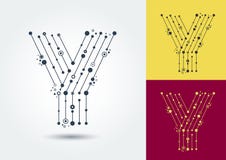 Vektorbokstav Y Isolerat och redigerbart tecken i stilen av stock illustrationer Vektorbokstav Y Isolerat och redigerbart tecken i stilen av stock illustrationer