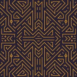 Vektorgeometrisches nahtloses Muster Deco der Monogrammabstrakten kunst linearer Hintergrund, Weinleseart Gebrauch für Luxus stock abbildung Vektorgeometrisches nahtloses Muster Deco der Monogrammabstrakten kunst linearer Hintergrund, Weinleseart Gebrauch für Luxus stock abbildung