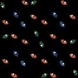 Vektorillustration av den Cat Eye Seamless modellen stock illustrationer Vektorillustration av den Cat Eye Seamless modellen stock illustrationer