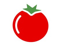 Vektorlogotomaten auf einem weißen Hintergrund vektor abbildung Vektorlogotomaten auf einem weißen Hintergrund vektor abbildung