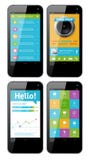 Vektormallmanöverenhet för telefon vektor illustrationer Vektormallmanöverenhet för telefon vektor illustrationer