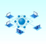 Vektorsatz Laptops in isometrischem lizenzfreie abbildung Vektorsatz Laptops in isometrischem lizenzfreie abbildung