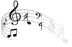 Vektorwelle der Anmerkung der klassischen Musik vektor abbildung Vektorwelle der Anmerkung der klassischen Musik vektor abbildung