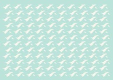 Velen witte walvis die op een groene achtergrond zwemmen stock illustratie Velen witte walvis die op een groene achtergrond zwemmen stock illustratie