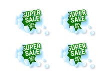 Venda super do inverno da etiqueta com desconto de 20% 30% 50% 70% ilustração stock Venda super do inverno da etiqueta com desconto de 20% 30% 50% 70% ilustração stock
