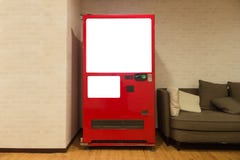 Download Front View Of Empty White Vending Machine Stock Image - Image of front, plastic: 35230515
