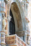 Veneza, Palazzo Ducale, detalhe do Balcon imagens de stock Veneza, Palazzo Ducale, detalhe do Balcon imagens de stock