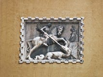 Veneza: St George e o dragão fotografia de stock Veneza: St George e o dragão fotografia de stock