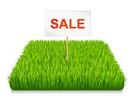 Venta. Hierba verde stock de ilustración Venta. Hierba verde stock de ilustración