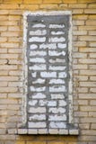 Ventana de Bricked imagenes de archivo Ventana de Bricked imagenes de archivo