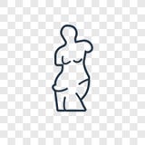Venus de milo concept vector linear icon isolated on transparent royalty free illustration Venus de milo concept vector linear icon isolated on transparent royalty free illustration