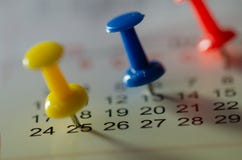 Verabredungen markierten auf dem Kalender stockfotos Verabredungen markierten auf dem Kalender stockfotos