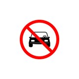 Verbotene Autoikone auf weißem Hintergrund kann für Netz, Logo, mobiler App, UI UX benutzt werden vektor abbildung Verbotene Autoikone auf weißem Hintergrund kann für Netz, Logo, mobiler App, UI UX benutzt werden vektor abbildung