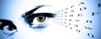 Verifichi il diagramma di visione immagine stock Verifichi il diagramma di visione immagine stock