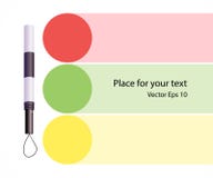 Verkeerslichten en een politieknuppel Stok van een auto van de verkeerscontrole Vectorillustratieachtergrond, banner met ruimte v royalty-vrije illustratie Verkeerslichten en een politieknuppel Stok van een auto van de verkeerscontrole Vectorillustratieachtergrond, banner met ruimte v royalty-vrije illustratie