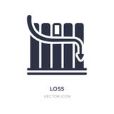 verliespictogram op witte achtergrond Eenvoudige elementenillustratie van Digitaal economieconcept vector illustratie verliespictogram op witte achtergrond Eenvoudige elementenillustratie van Digitaal economieconcept vector illustratie
