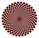 Vermelho simétrico dotty abstrato do teste padrão sobre o branco ilustração royalty free Vermelho simétrico dotty abstrato do teste padrão sobre o branco ilustração royalty free