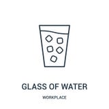 verre de vecteur d'icône de l'eau de collection de lieu de travail Ligne mince verre d'illustration de vecteur d'icône d'ensemble illustration de vecteur verre de vecteur d'icône de l'eau de collection de lieu de travail Ligne mince verre d'illustration de vecteur d'icône d'ensemble illustration de vecteur