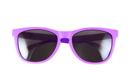 Verres de soleil violets d'isolement photo libre de droits Verres de soleil violets d'isolement photo libre de droits