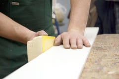 Versandendes Holz des Tischlers Lizenzfreie Stockfotos Versandendes Holz des Tischlers Lizenzfreie Stockfotos