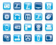 verschillende types van elektronikapictogrammen stock illustratie verschillende types van elektronikapictogrammen stock illustratie