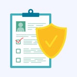 Versicherungspolicekonzept, Datensicherheit, Gesch?ftskonzept-Vektorillustration vektor abbildung Versicherungspolicekonzept, Datensicherheit, Gesch?ftskonzept-Vektorillustration vektor abbildung