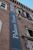 Vertical banner of the National Museum of the Palazzo Venezia, Rome stock photo Vertical banner of the National Museum of the Palazzo Venezia, Rome stock photo