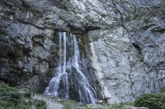 Vertical picturesque natural landscape mountain waterfall royalty free stock photography Vertical picturesque natural landscape mountain waterfall royalty free stock photography