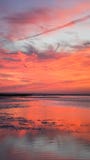 Vertical Sunset Rock Harbor Cape Cod New England