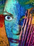 Verticale abstraite d'artiste de visage Verticale abstraite d'artiste de visage