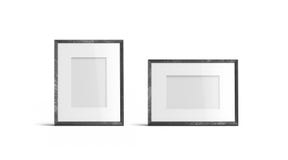 Verticale blanche vide de cadre de photo de table et maquette horizontale, d'isolement, illustration libre de droits Verticale blanche vide de cadre de photo de table et maquette horizontale, d'isolement, illustration libre de droits
