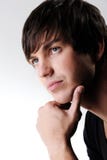Verticale de profil d'un jeune homme beau photo stock Verticale de profil d'un jeune homme beau photo stock