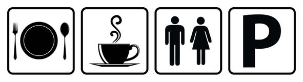Very Important four icon for restaurant stock illustration Very Important four icon for restaurant stock illustration