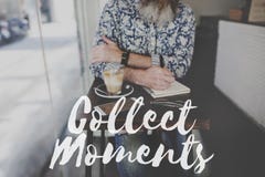 Verzamel het Plezier van het Ogenblikkenavontuur onderzoeken Concept stock foto Verzamel het Plezier van het Ogenblikkenavontuur onderzoeken Concept stock foto