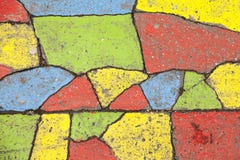 Verzierter Asphalt in den verschiedenen Farben stockbilder Verzierter Asphalt in den verschiedenen Farben stockbilder
