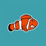 verärgerte Clownfischkarikatur lizenzfreie abbildung verärgerte Clownfischkarikatur lizenzfreie abbildung