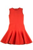 Vestido vermelho do jérsei isolado imagem de stock royalty free Vestido vermelho do jérsei isolado imagem de stock royalty free