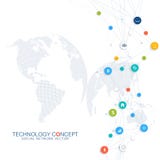 Vetor abstrato do negócio infographic Nuble-se o projeto de conceito das conexões de rede computando e global Negócio científico ilustração stock Vetor abstrato do negócio infographic Nuble-se o projeto de conceito das conexões de rede computando e global Negócio científico ilustração stock