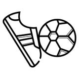 Vetor do futebol do ícone ilustração do vetor Vetor do futebol do ícone ilustração do vetor