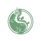 Vetor do projeto do logotipo do dragão ilustração do vetor Vetor do projeto do logotipo do dragão ilustração do vetor