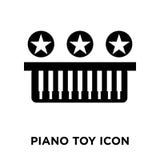 Vetor do ícone do brinquedo do piano isolado no fundo branco, conceito do logotipo ilustração royalty free Vetor do ícone do brinquedo do piano isolado no fundo branco, conceito do logotipo ilustração royalty free