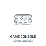vetor do ícone do console do jogo da coleção video do jogo da tecnologia de programação Linha fina ilustração do vetor do ícone d ilustração royalty free vetor do ícone do console do jogo da coleção video do jogo da tecnologia de programação Linha fina ilustração do vetor do ícone d ilustração royalty free