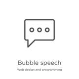 vetor do ícone do discurso da bolha do design web e da coleção de programação Linha fina ilustração do vetor do ícone do esboço d ilustração do vetor vetor do ícone do discurso da bolha do design web e da coleção de programação Linha fina ilustração do vetor do ícone do esboço d ilustração do vetor