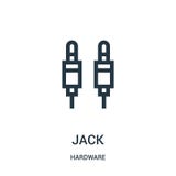 vetor do ícone do jaque da coleção do hardware Linha fina ilustração do vetor do ícone do esboço do jaque ilustração do vetor vetor do ícone do jaque da coleção do hardware Linha fina ilustração do vetor do ícone do esboço do jaque ilustração do vetor