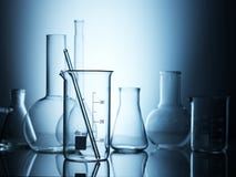 Vetreria per laboratorio immagini stock Vetreria per laboratorio immagini stock