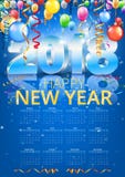 Vettore del calendario 2018 royalty illustrazione gratis Vettore del calendario 2018 royalty illustrazione gratis